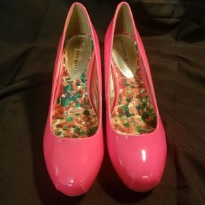 Madden Girl Hot Pink Heels size 9.5